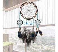 PZHANGZVH Dream Dream Network Charm Interior Colorido Pluma Campanillas de viento Do Be Bonus Dream Network Colgante creativo Compañeros de clase Novias Regalo de cumpleaños Pluma de pavo real