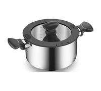 PZJDFDC Olla para Sopa, Stock Olla, Una Olla para Sopa con Mango Resistente Al Calor, Apta para Lavavajillas, Olla De Acero Inoxidable De Doble Asa para Uso Doméstico