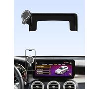PZK Soporte de teléfono de coche para Mercedes-Benz Clase GLC 2020 2021 2022 /Clase C 2019 2020 2021 Accesorios de pantalla de 10.25 pulgadas Clip fijo Soporte magnético de teléfono de 15 W Cargador