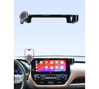 PZK Soporte de teléfono de coche para Toyota Grand Highlander/Hybrid 2024 2025 2026, accesorios de pantalla de 12.3 pulgadas, rotación de 360°, magnético de 15 W, cargador inalámbrico rápido, clip