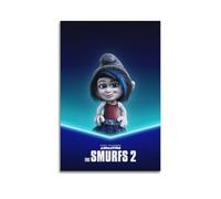 PZLWEFUN Póster de película Los Pitufos, 2 pósteres decorativos para pared e impresión artística moderna para dormitorio familiar, 40 x 60 cm