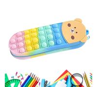 Pzmjwkyn Estuche para Lápices Infantil | Estuche Sensorial Pop para Lápices - Sensorial Divertida para Bolígrafos con Fidget para Niños De Preescolar Y Educación En El Hogar, para Viajes