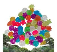 Pzmjwkyn Piedras Luminosas Exterior - 300 Piezas De Guijarros De Resina Coloridos Impermeables para Exterior | Guijarros Luminosos para Acuario,Jardín Aire Libre Patio Sendero Jardín, Patio