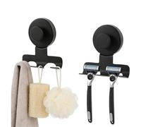 Pzmjwkyn Soporte para maquinilla de afeitar de seguridad con gancho de | Soporte de maquinilla de afeitar manual para baño, baño, casa, granja, habitación compartida universitaria, hotel