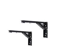 PZOFERLIN 128/5000 通用场景 Soporte plegable Soporte plegable triangular for estante de pared, paquete de 2, multicolor, varios tamaños.(Black-2pcs,14 inch)