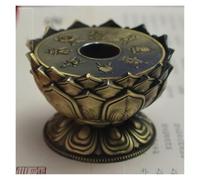 PZOFERLIN Base para una Rueda de Sutras del Budismo Tibetano Base de Rueda de oración de Bronce con Ocho símbolos auspiciosos
