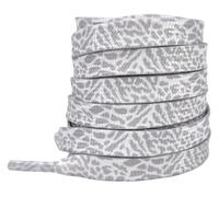 PZOFERLIN Cordones Cordones Multicolor Burst Crack Texture 120-160cm for Hombres Mujeres(White Gray,140)