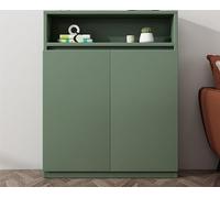 PZOFERLIN Cubierta para radiador con Cuerpo de Fibra Heating Cabinet Shelf 2 Doors Multicolor Multiple Sizes For Living Room Bedroom Bathroom(Green,L100*H100*T30cm)