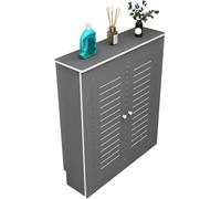 PZOFERLIN Cubierta para radiador con Cuerpo de Fibra Heating Cabinet Shelf Radiator Cover with 2 Doors Storage Multiple Sizes(90x80x20cm)
