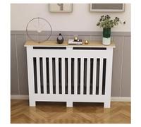PZOFERLIN Cubierta para radiador con Cuerpo de Fibra Heating Cabinet Storage Shelf Radiator Cover Bathroom Floor Cabinet Multiple Sizes(L90*H70*T20cm)