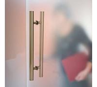 PZOFERLIN Manilla para puerta de ducha de doble cara Juego de 2 tiradores for puerta de granero en forma de H de acero inoxidable, multicolor, varios tamaños(D,100Cm)