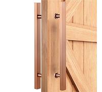 PZOFERLIN Manilla para puerta de ducha de doble cara Manija de puerta corrediza de acero inoxidable for puertas de madera y vidrio, multicolor, 50-150 cm(Rose D,60cm)