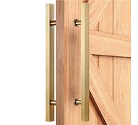 PZOFERLIN Manilla para puerta de ducha de doble cara Manija de puerta corrediza de acero inoxidable for puertas de madera y vidrio, multicolor, 50-150 cm(D,50cm)
