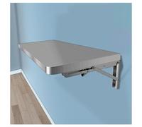 PZOFERLIN Mesa de Pared Mesa Flotante de Pared con Hojas abatibles y Soportes de Metal for Cocina, Comedor, hogar, Bar(60 * 40cm)