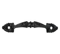 PZOFERLIN Pomos para armarios 6 tiradores for armarios y cajones, color bronce y negro, 9-11 cm(Black 11cm)