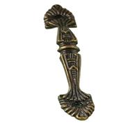 PZOFERLIN Pomos para armarios 6 tiradores for armarios y cajones, color bronce y negro, 9-11 cm(Bronze 11cm)