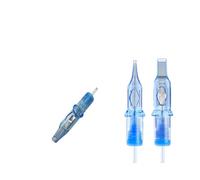 PZPSEQGM 10 Pack EMALLA Eliot Tattoo Agujas de Cartucho 1 3 7 9 11RL Redondeo Redondo Agujas Desechables esterilizadas para la máquina de Cartucho Compatible con Tatuaje estándar(04 0.18mm Taper 5mm)