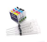 PZPSEQGM 4Color 10H1-10H4 604 604xl Cartucho de Tinta Recargable con Chip Compatible con WF2910 WF2930 WF2935 WF2950 XP2200 XP2205 XP3200 XP3205(with Syringe)