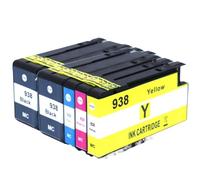 PZPSEQGM 938xl 938 Cartucho de Tinta Compatible con OfficeJet Pro 9110b 9120 9130 9720 9730 Cartucho de reemplazo de impresoras(1SET 2BK C M Y)