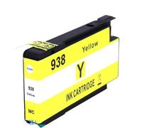 PZPSEQGM 938xl 938 Cartucho de Tinta Compatible con OfficeJet Pro 9110b 9120 9130 9720 9730 Cartucho de reemplazo de impresoras(1PC Yellow)