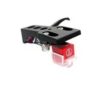 PZPSEQGM AT91R Cartucho giratriz de Cartucho Kit de cáscara de la Cabeza Compatible con Reproductores de récord LP Soporte de Aguja para Accesorios para fonógrafos(Black Kit)