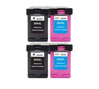 PZPSEQGM Cartucho de Tinta 304xl Compatible con 304 304xl 5010 5020 5030 5032 5034 Impresoras Funciona con DeskJet 2630 2632 2620 3720 3721 3723 Modelos(2 Set)