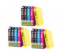 PZPSEQGM Cartucho de Tinta 604xl T604XL T604 para Varios Modelos Que Incluyen XP-2200 2205 3200 3205 4200 4205 WF-2910 2935 2930 2950DWF(3 Set 15PCS)