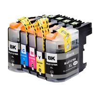 PZPSEQGM Cartucho de Tinta Compatible LC127 LC125 127XL 125XL para DCP-J4110DW MFC-J4410DW MFC-J4510DW MFC-J4610DW MFC-J4710DW(5pcs)