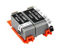 PZPSEQGM Cartucho de Tinta Compatible para IL BCI15 BK/C BCI16 BCI-16 Compatible con IL I70 I80 Selphy DS700 DSSARDING IP90 MINI220 Impresora(One Set 2PCS)