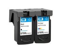 PZPSEQGM Cartucho de Tinta Compatible PG575 CL576 PG575XL CL576XL 575 576 XL PG-575 CL-576 Funciona con TS3550I TS35551I TR4750I TR4751I Impresoras(1 Black)