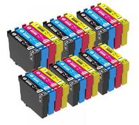 PZPSEQGM Cartucho de Tinta Europa T604 604 604XL T604XL para XP-2200 2205 3200 3205 4200 4205 WF-2910 2930 2935 2950DWF Impresoras(6 Set)