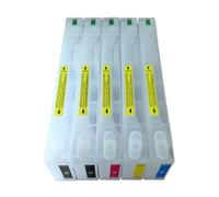 PZPSEQGM Cartucho de Tinta Recargable 5 Colores 700ML con Chip Reiniciable T6361 T6362 T6363 T6364 T6368 Compatible with - Stylus Pro 7700 9700 7710 9710