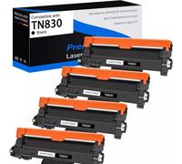 PZPSEQGM Cartucho de tóner TN830 TN830XL Pack para MFC-L2807DW HL-L2465DW DCP-L2640DW HL-L2405W Disponible en 1 2 4 10 Opciones de conteo(4PK)