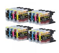 PZPSEQGM Cartuchos de Tinta LC1220 LC1240 para MFC-J430W J5910DW J625DW J6510DW J6710DW J825DW DCP-J725DW J925DW(4Set)