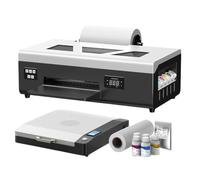 PZPSEQGM DTF Impresora A4 Tamaño para la impresión Directa a la película L805 Máquina de Transferencia de Calor Modelo Compatible con Camiseta y Ropa DTF Impresión(L800 DTF Set 1)