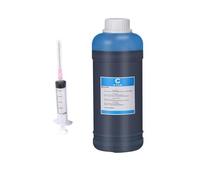 PZPSEQGM Kit de Recarga de Tinta Universal de 500 ml Compatible con impresoras de inyección de Tinta Cartuchos CISS(500ML Cyan)