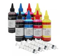 PZPSEQGM Kit de Recarga de Tinta Universal de Tinte Compatible con Todos los Cartuchos de Tinta de la Impresora de inyección de Tinta y Sistemas de Tanques de Tinta CISS(8Pack with Syringe)