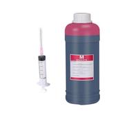 PZPSEQGM Kits de Recarga de 500 ml para Tinta de Impresora Tinte 4 Color con Cartuchos de Tinta(500ML Magrnta)