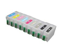 PZPSEQGM Los Cartuchos de Tinta Recargables de 1 Conjunto con Chip de Arco Compatible para los Modelos Surecolor SC-P600 y P600 T7601 a T7609