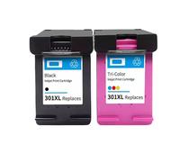 PZPSEQGM XL Cartucho de Tinta remanufacturado Compatible con 301 301xl para impresoras Que Incluyen 5530 Deskjet 2050 2540 2510 1000 1050(1SET)