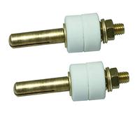PZRT 2 juegos de conectores de cable de resistencia de horno eléctrico, columna conductiva, alambre de calefacción, varilla de cobre fija, terminal de cerámica