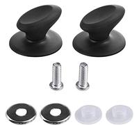 PZRT 2 piezas de utensilios de cocina universales para olla, tapa de sartén, mango de repuesto para sartén de baquelita negra, accesorios de cocina en forma de hoja de loto