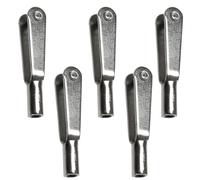 PZRT 5 clips de metal M3 en forma de U de liberación rápida plateados, accesorio de ala fija, mini clip para modelo R/C, avión, coche, barco