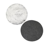 PZRT 5 quemadores de incienso redondos negros, 100 mm, alfombrilla ignífuga, almohadilla de algodón de alta temperatura, apto para bobinas de varillas de incienso