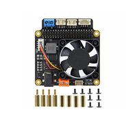 pzsmocn Power Management Expansion Placa X715,Silent PWM Cooling Fan,6V | Alimentación Conector, Encabezamiento Conexión, Raspberry Presa Adaptador, Cable Terminal Kit Piezas, Hilo Alojamiento Juego