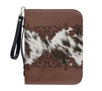 Pzuqiu Bolsa de mano para la Biblia con correa para el hombro para mujer, gran capacidad, accesorios cristianos L-2XL, leopardo marrón, XL-11.2"x8"x2.2"