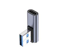 Pzuryhg 90 Degree USB C Adapter - Right Angle Connector Extender, Side Bend Type C Plug with High Speed Transmission, Sturdy Metal Housing Protection, Ideal for Mobile Phone Tablet