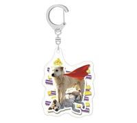Pzuryhg Acrylic Dog Keychains, Double-Sided Animal Keychain Pendant, Lightweight 12g Dog Design Charm for Backpacks Luggage Birthday Party Favors Car Decorations Women Purse Accessories Kids