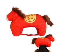 Pzuryhg Animal Hat - Plush Horse Costume Headwear, Cartoon Stuffed Performance Cap with Soft Padded Shape Warm Fit Styling, Ideal for Stage Shows Photos School Events