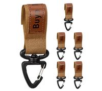 Pzuryhg Belt Clip - 6 Pieces Nylon Webbing Keeper, Gear Fastener with Enlarged Quick Attach Mouth, Secure Strap Holding Function, Ideal for Outdoor Packs Pouches Paracord Carry
